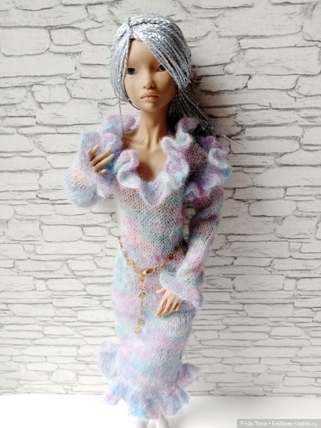 Платье на БЖД 1/4 мохеровое с оборками Марии Жуковой (фото 3)