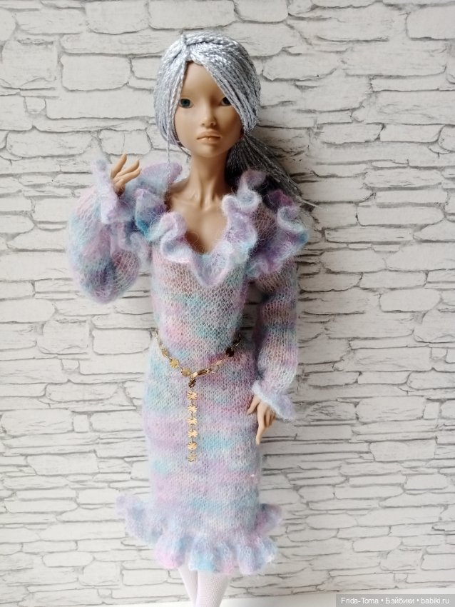 Платье на БЖД 1/4 мохеровое с оборками Марии Жуковой (фото 4)