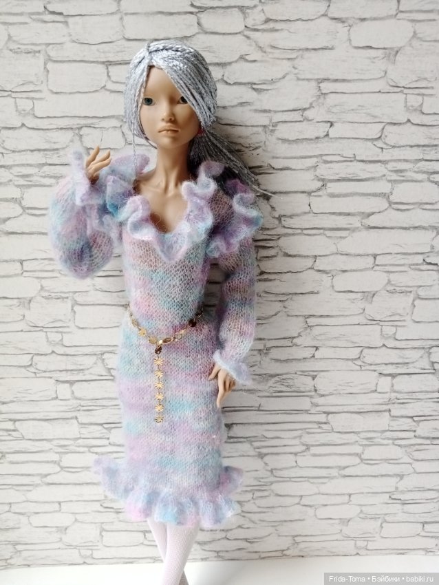 Платье на БЖД 1/4 мохеровое с оборками Марии Жуковой (фото 5)