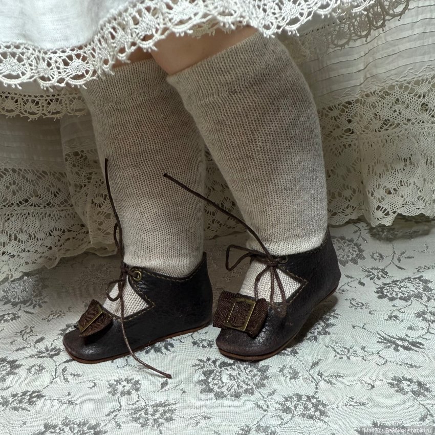 Туфли для антикварной куклы (фото 4)