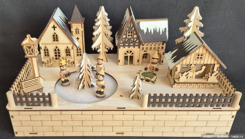 Композиция «Зимняя деревенская деревня»
