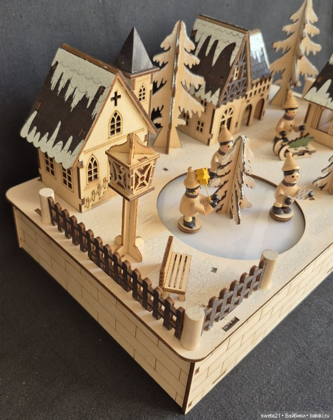 Композиция «Зимняя деревенская деревня» (фото 10)