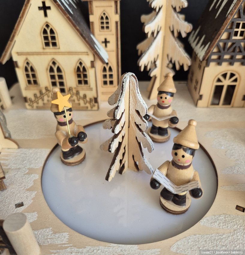 Композиция «Зимняя деревенская деревня» (фото 4)