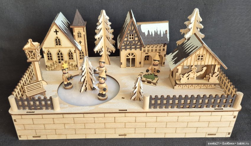 Композиция «Зимняя деревенская деревня» (фото 2)