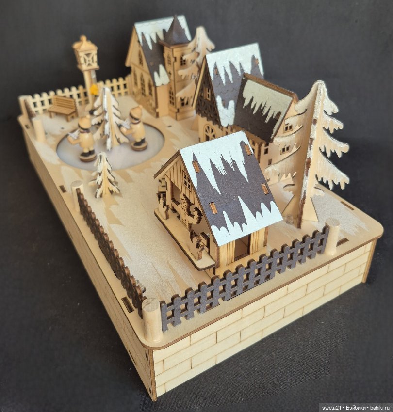 Композиция «Зимняя деревенская деревня»