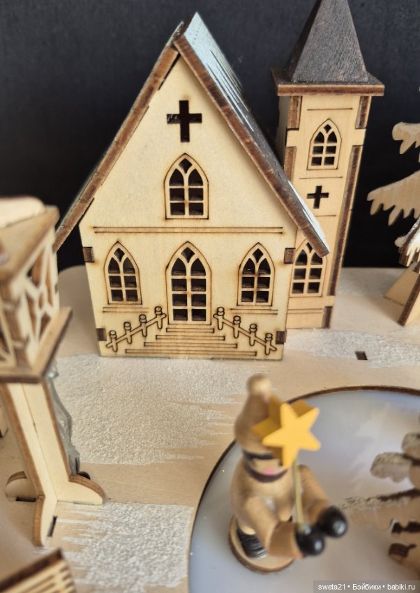 Композиция «Зимняя деревенская деревня» (фото 5)