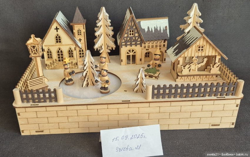 Композиция «Зимняя деревенская деревня» (фото 3)