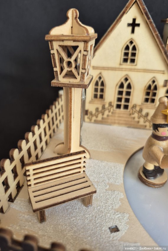 Композиция «Зимняя деревенская деревня» (фото 9)