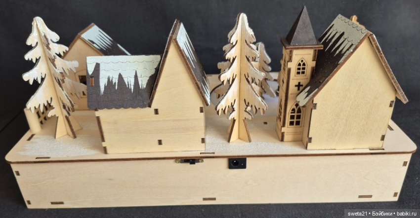 Композиция «Зимняя деревенская деревня»