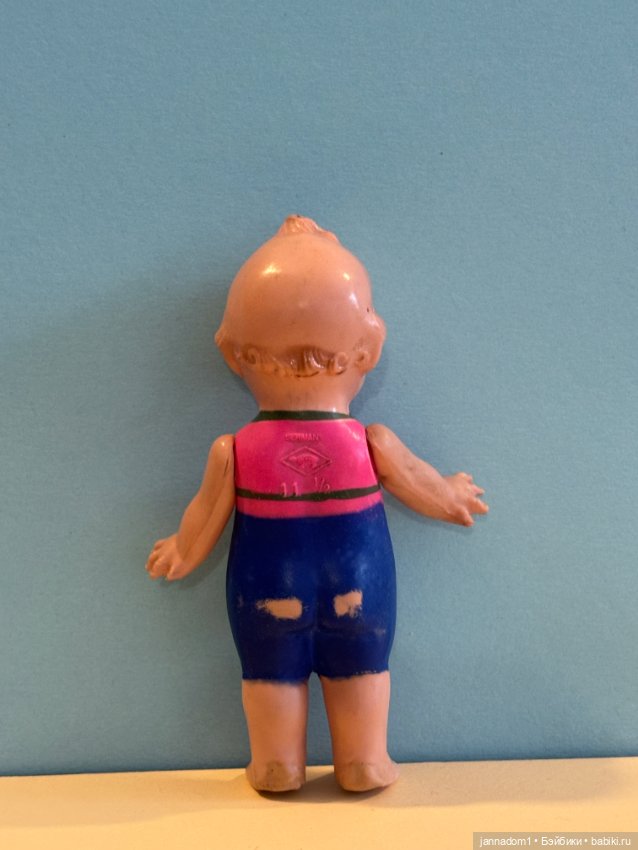 Целлулоидная куколка кьюпи Schildkrot, высота 11,5 см (фото 4)
