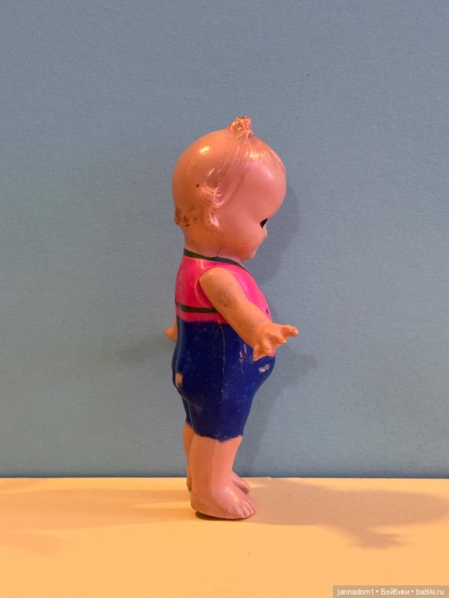 Целлулоидная куколка кьюпи Schildkrot, высота 11,5 см (фото 5)