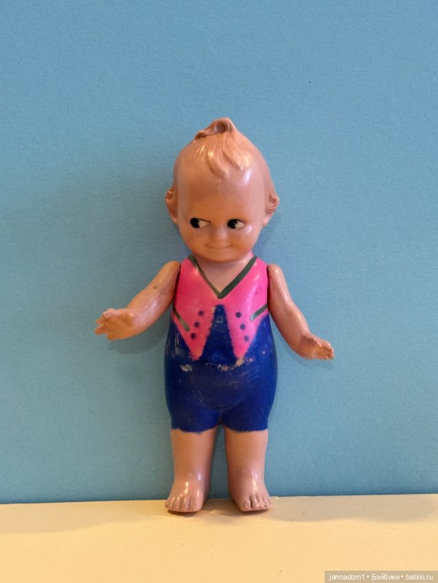 Целлулоидная куколка кьюпи Schildkrot, высота 11,5 см