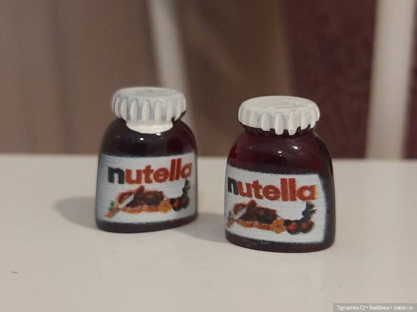 Баночки с нутеллой — Аксессуары для кукольных фотосессий