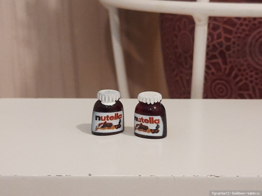Баночки с нутеллой — Аксессуары для кукольных фотосессий (фото 2)