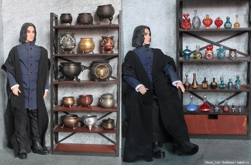 Котлы и алхимические флаконы для кукол 1/6