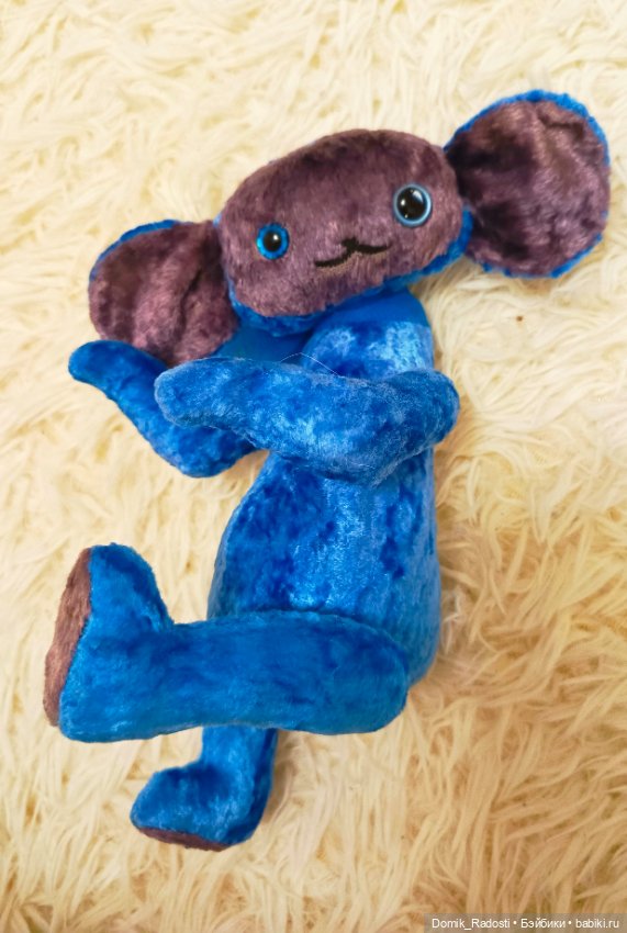 Чебурашка Василёк 💙 — Авторские игрушки (фото 5)