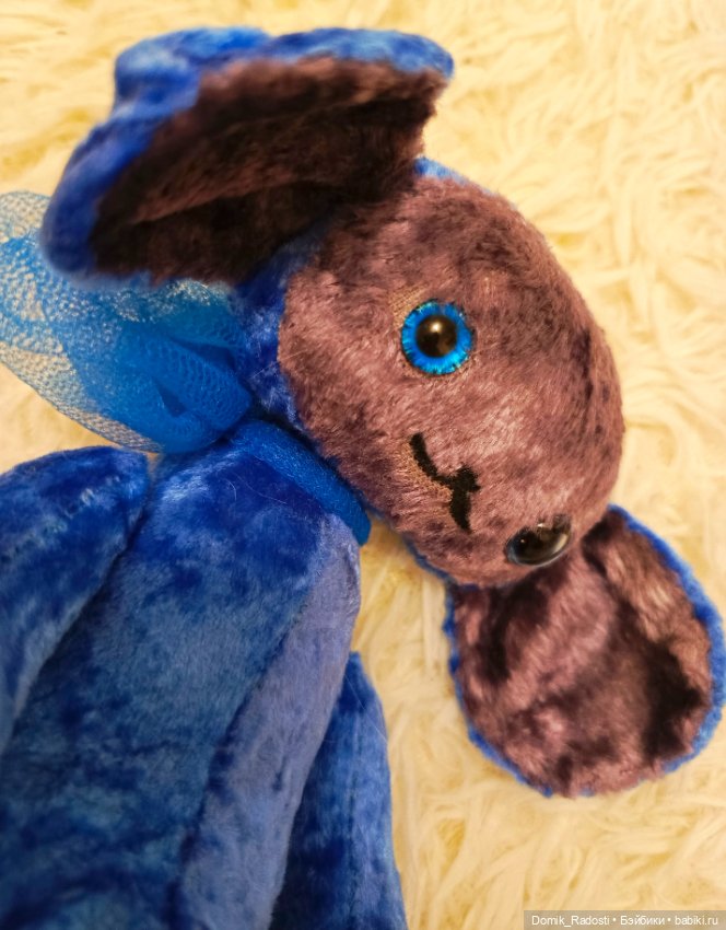 Чебурашка Василёк 💙 — Авторские игрушки (фото 7)