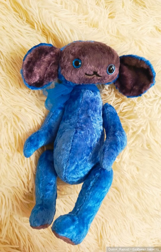 Чебурашка Василёк 💙 — Авторские игрушки