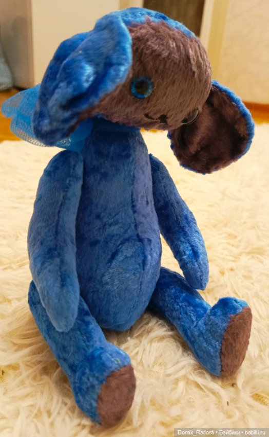 Чебурашка Василёк 💙 — Авторские игрушки (фото 8)