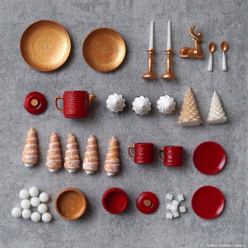 Набор "Новогоднее чаепитие " масштаб 1:6 (фото 8)