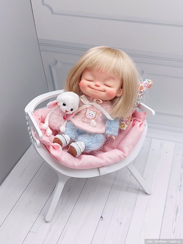 Белое кресло-кокон для ob11, Лати, Монст и схожих