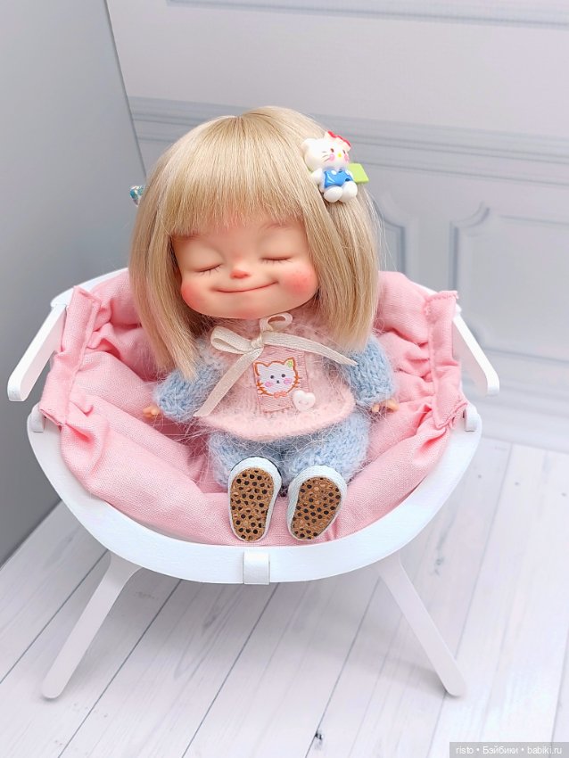 Белое кресло-кокон для ob11, Лати, Монст и схожих