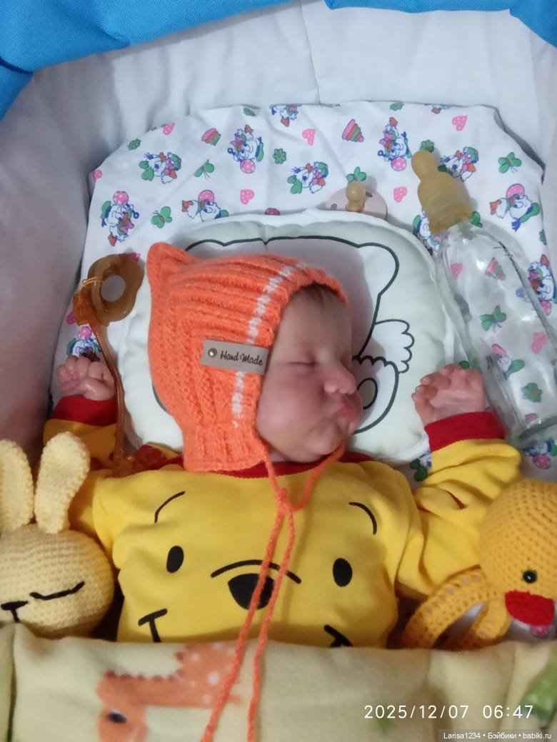 Одежда для кукол Реборн . Шапочка Эльф (фото 5)