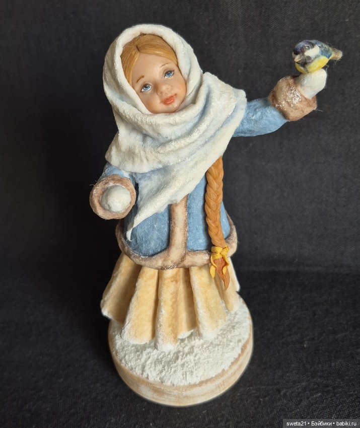 Новогодняя игрушка "Зимняя девочка" (фото 3)