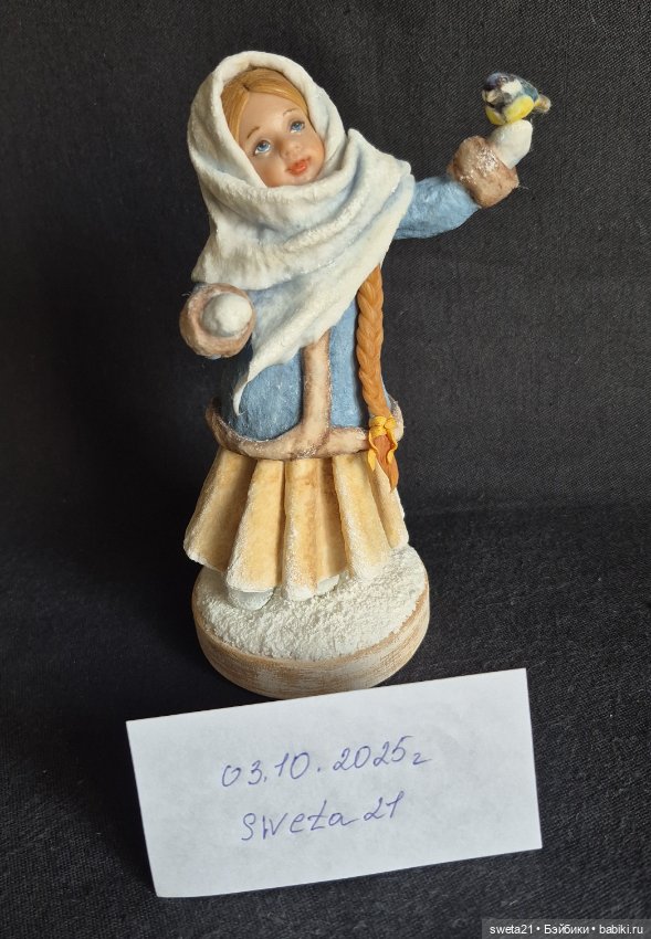 Новогодняя игрушка "Зимняя девочка" (фото 7)