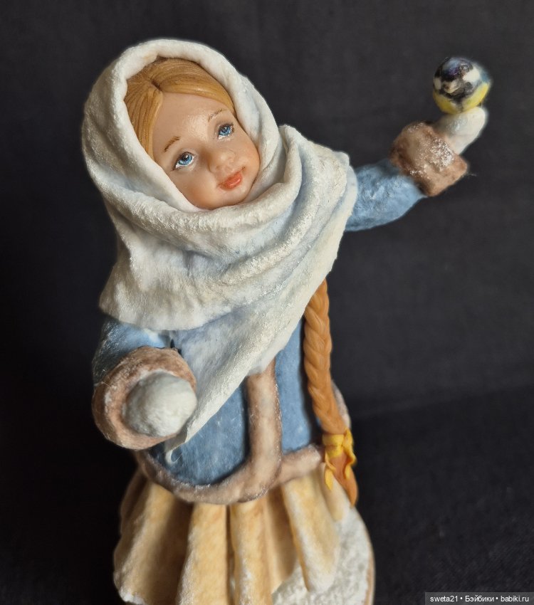 Новогодняя игрушка "Зимняя девочка" (фото 6)