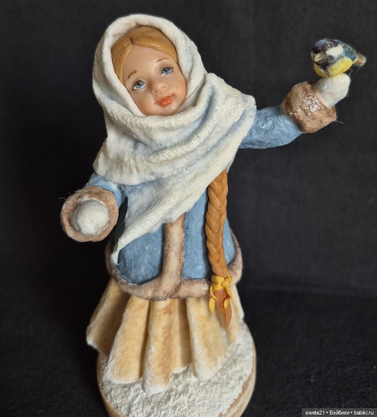 Новогодняя игрушка "Зимняя девочка" (фото 2)