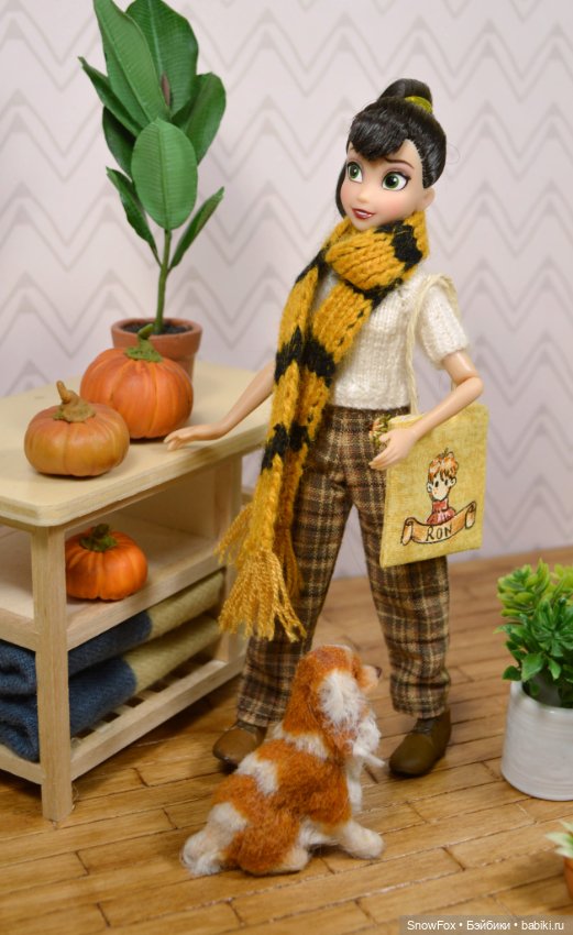 Сумка - шоппер "Рон" для пижамных принцесс и других кукол 1:12 (фото 4)