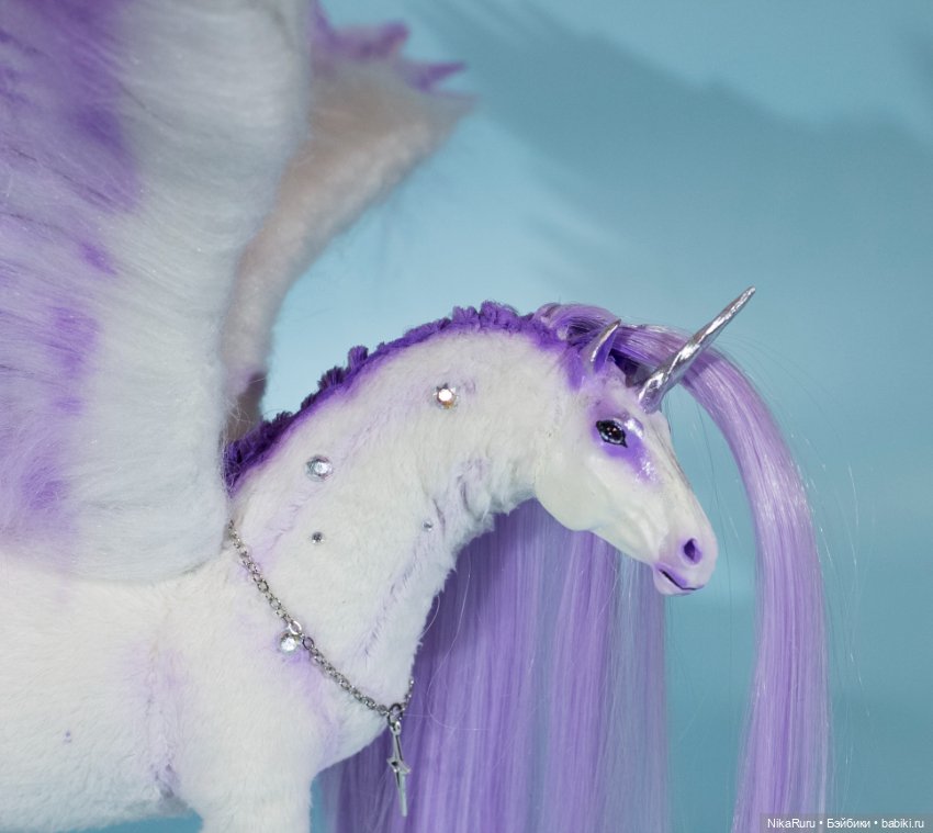 Пегас в смешанной технике, лошадь (фото 7)