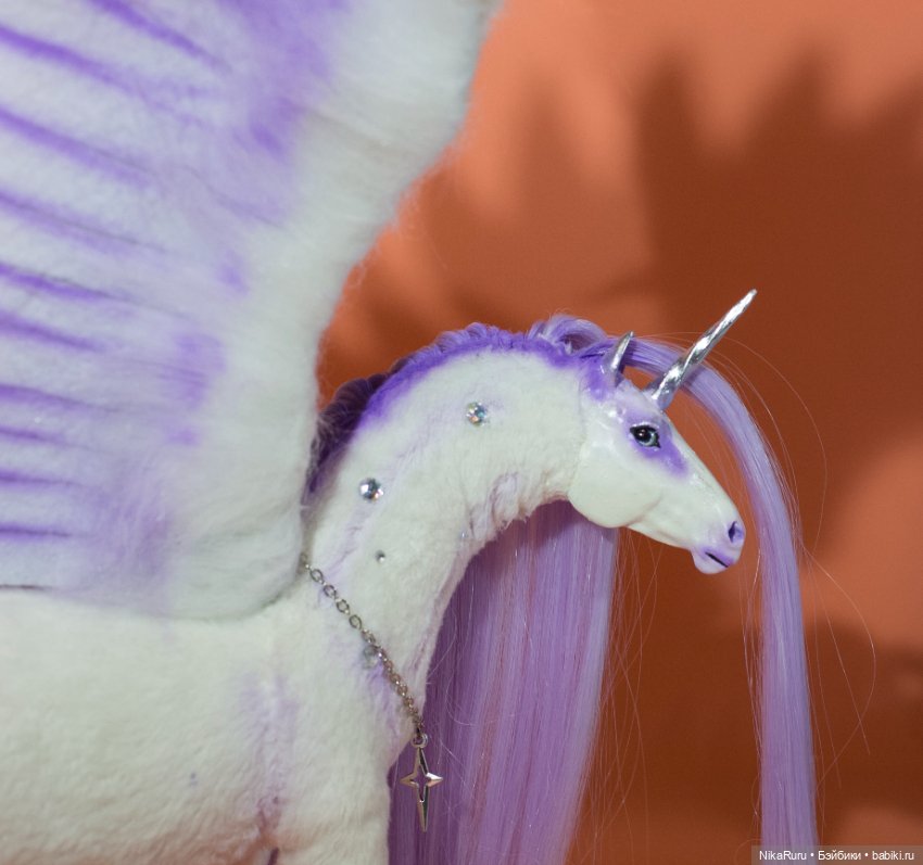 Пегас в смешанной технике, лошадь (фото 4)