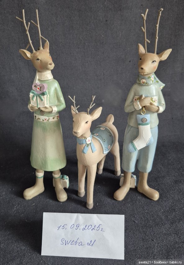 Фигурки "Рождественские олени" (фото 2)