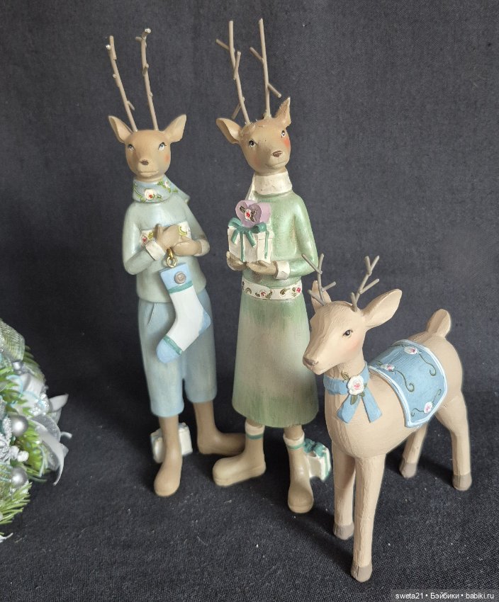 Фигурки "Рождественские олени" (фото 3)