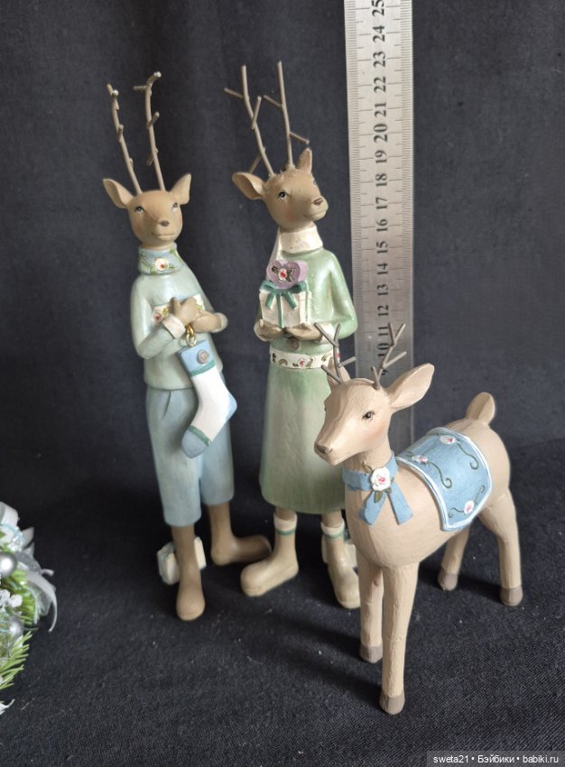 Фигурки "Рождественские олени" (фото 4)