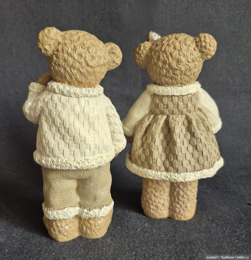 Новогодние статуэтки мишки (продажа лотом) (фото 3)