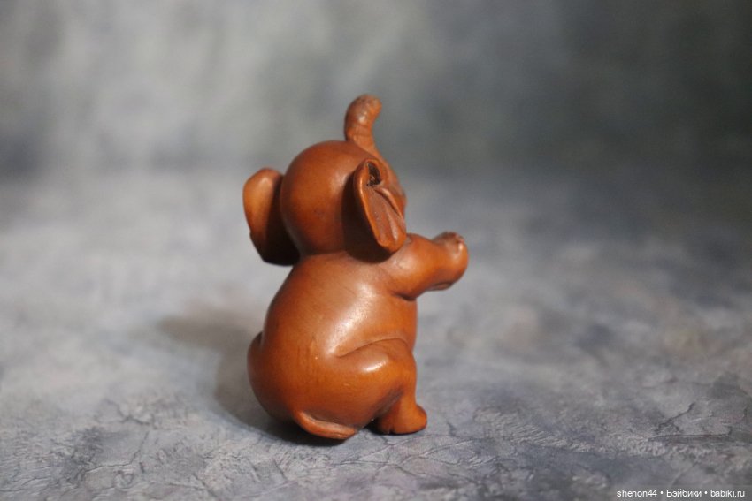 Нэцкэ "Слоненок". Винтаж — Статуэтки (фото 4)
