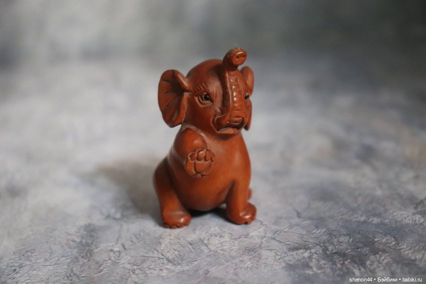 Нэцкэ "Слоненок". Винтаж — Статуэтки (фото 5)