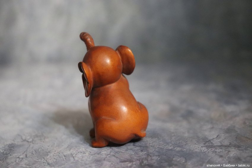 Нэцкэ "Слоненок". Винтаж — Статуэтки (фото 3)
