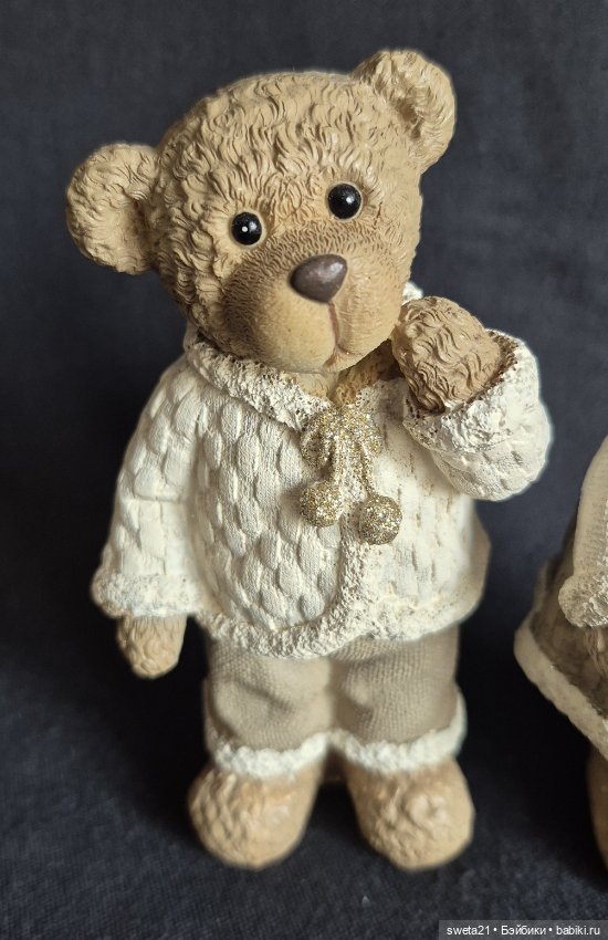 Новогодние статуэтки мишки (продажа лотом) (фото 5)