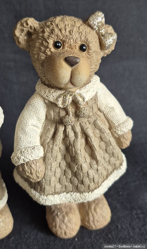 Новогодние статуэтки мишки (продажа лотом) (фото 4)