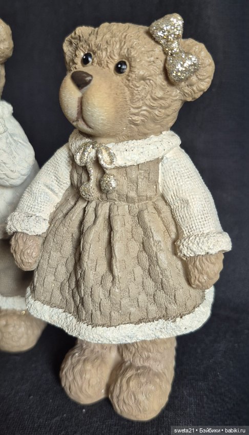 Новогодние статуэтки мишки (продажа лотом) (фото 7)