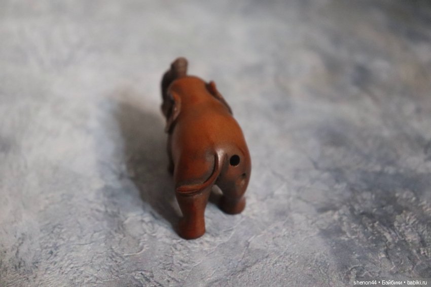 Нэцкэ "Идущий слоненок". Винтаж (фото 3)