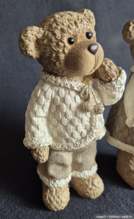 Новогодние статуэтки мишки (продажа лотом) (фото 6)