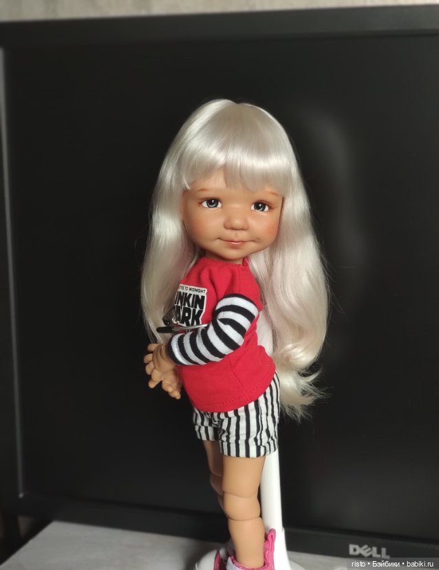 Красивый парик блонд для пельменей Meadow dolls за полцены (фото 7)