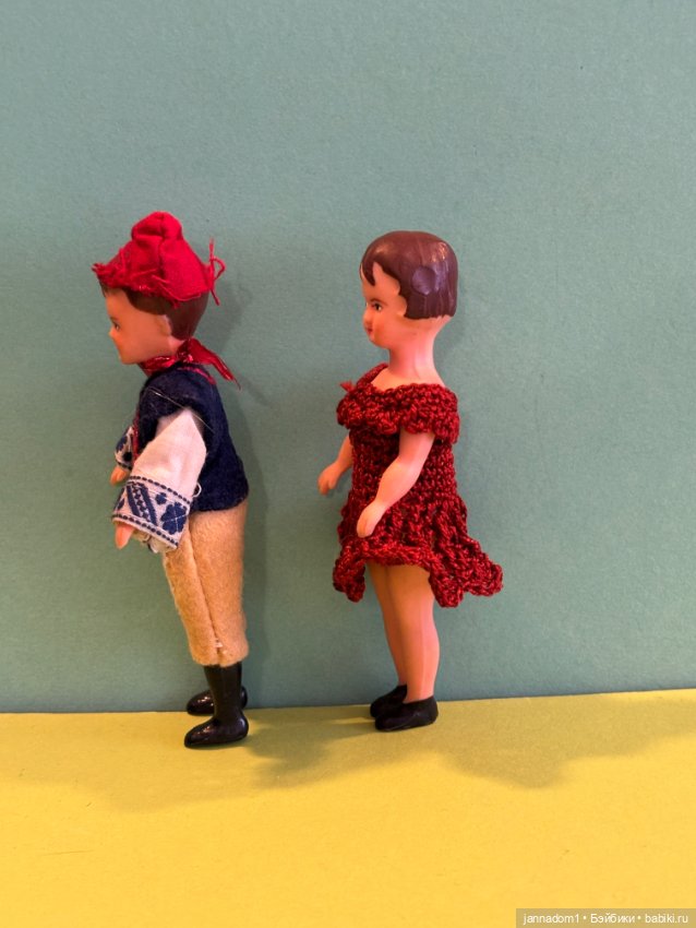 Резиновые куколки Ari парень и девушка, высота 11 см (фото 3)
