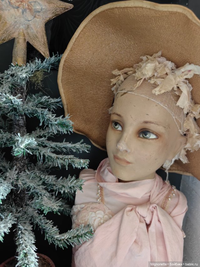 Антикварная кукла-шляпный манекен (фото 8)