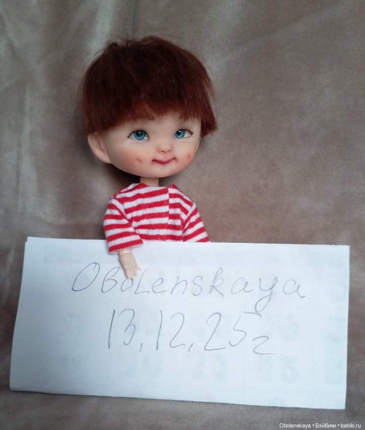 Кукла шарнирная коллекционная обитсу11 мальчик (фото 4)